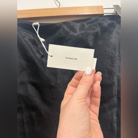 NWT Vince Satin Slip Skirt Black size Small - Picture 6 of 8